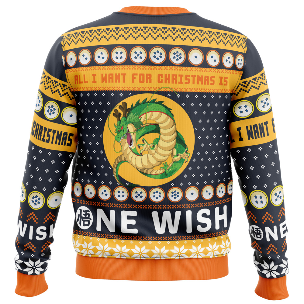 A Very Shenron Christmas Dragon Ball Z Ugly Christmas Sweater- Best Christmas Gifts 2023