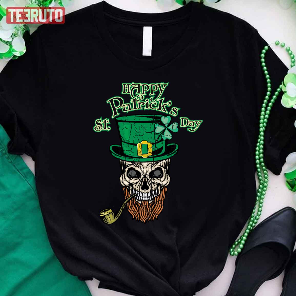 A Vintage Skull Saint Patrick's Day Unisex T-Shirt A Vintage Skull Saint Patrick's Day Unisex T-Shirt