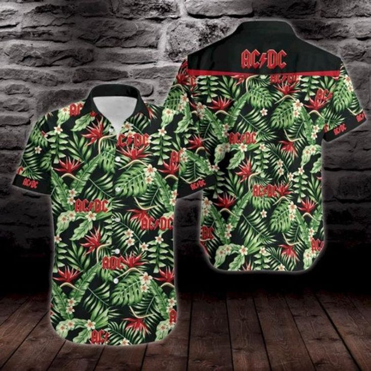 Acdc Rock Band Ii Hawaiian Shirt