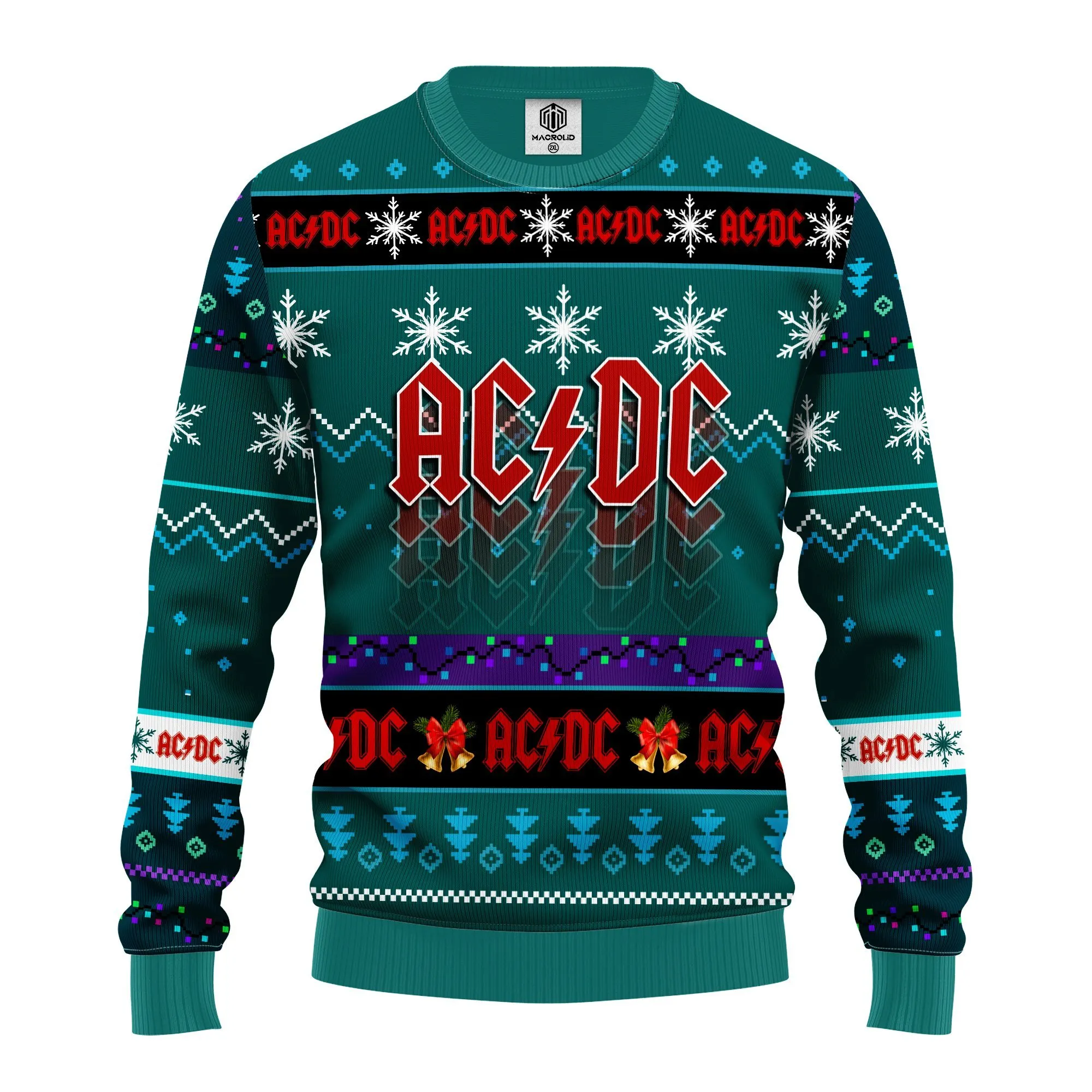 AC/DC Music Band Merry Xmas Gift Ugly Christmas Sweater 345- Best Christmas Gifts 2023