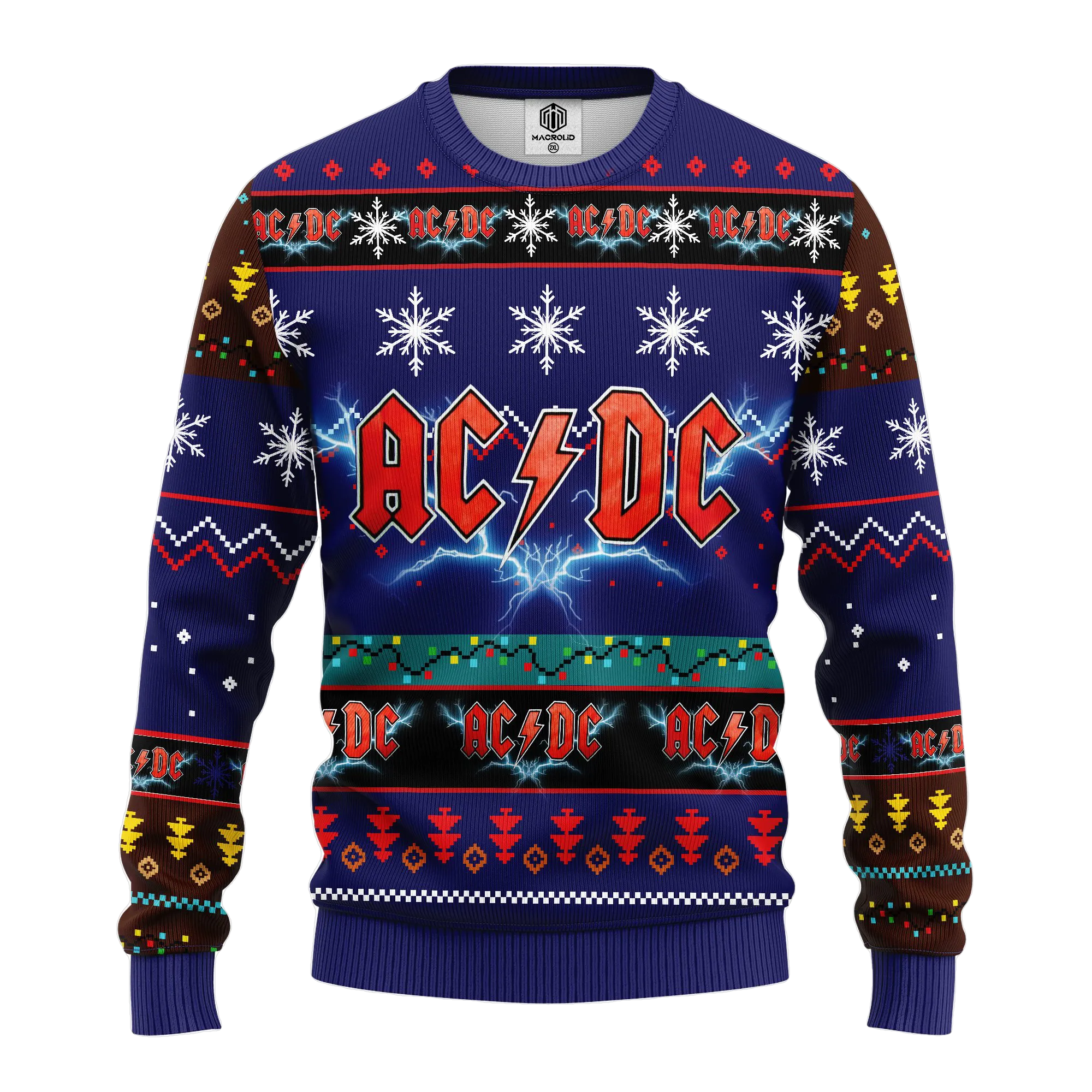 AC/DC Music Band Merry Xmas Gift Ugly Christmas Sweater 346- Best Christmas Gifts 2023