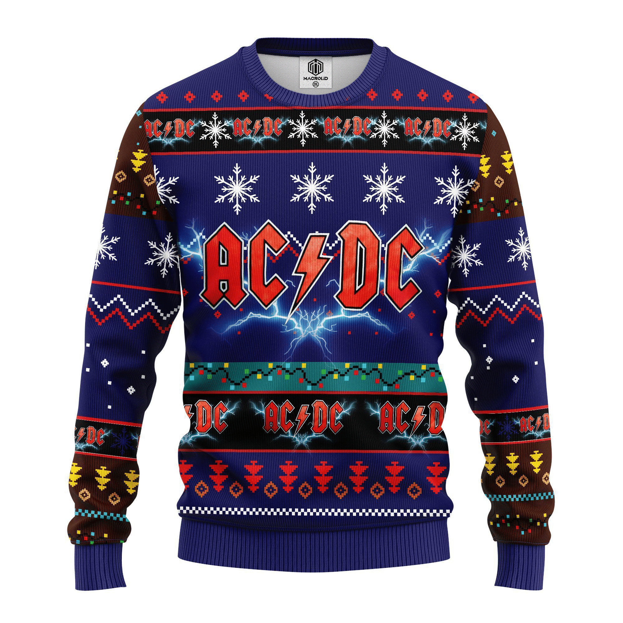 AC/DC Rock Band 1 Ugly Sweater Gifts- Best Christmas Gifts 2023