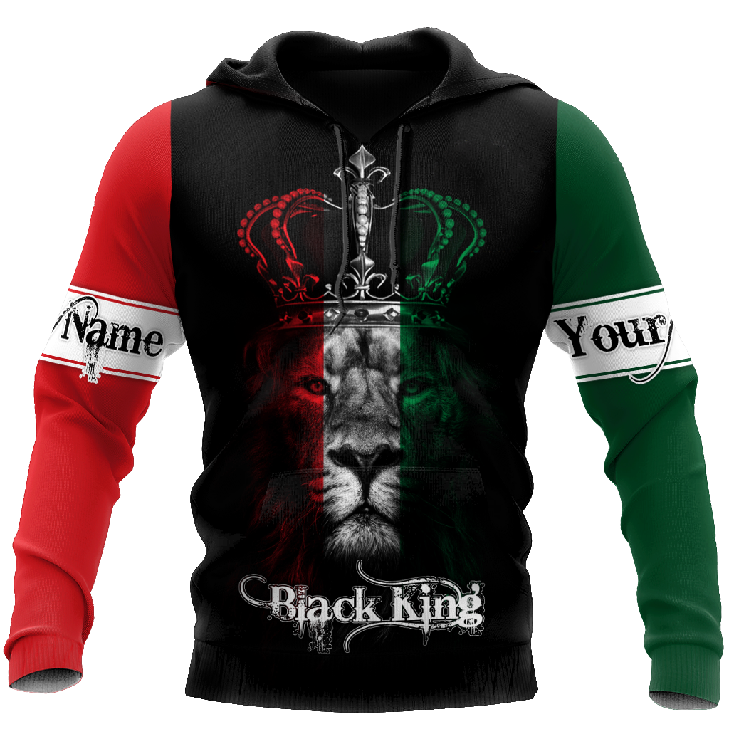 African American Persionalized Your Name 3D Hoodie