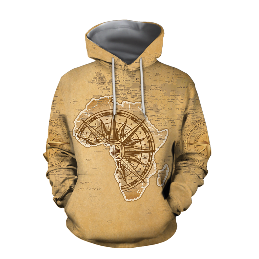 African Map African Is Our Home 3D Hoodie