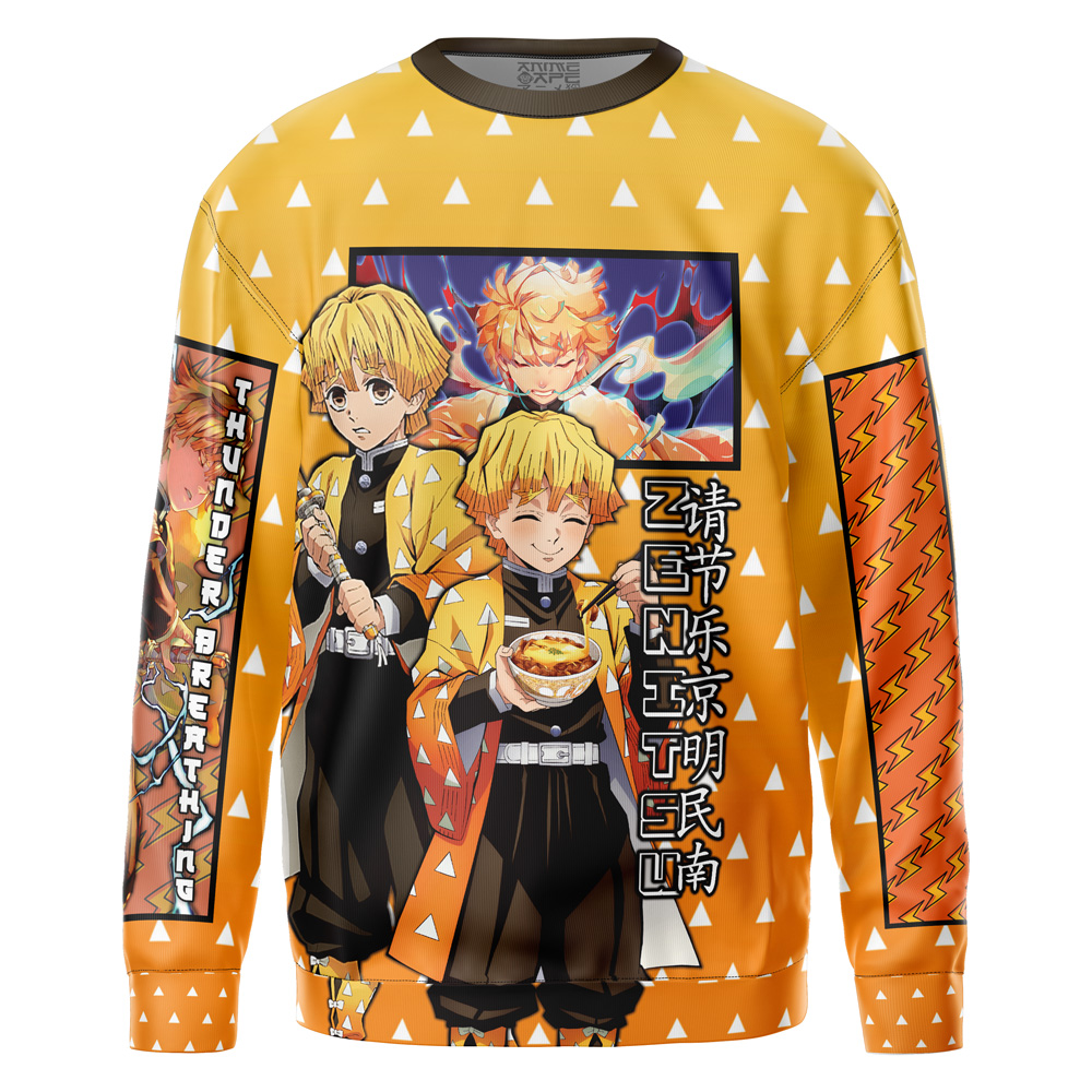 Agatsuma Zenitsu Haori Demon Slayer Streetwear Sweatshirt