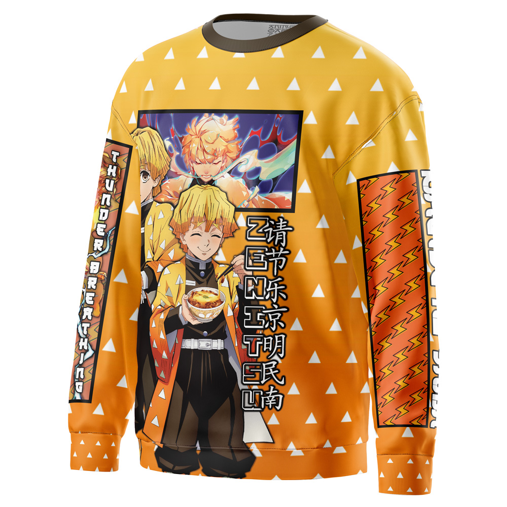 Agatsuma Zenitsu Haori Demon Slayer Streetwear Sweatshirt