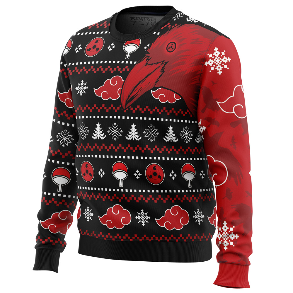 Akatsuki Itachi Symbolic Crows Naruto Christmas Sweater- Best Christmas Gifts 2023