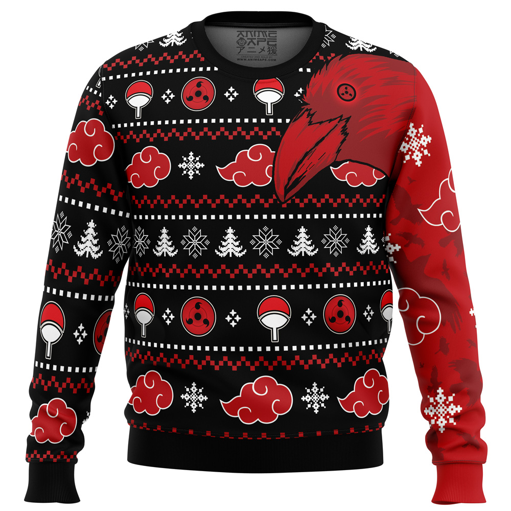 Akatsuki Itachi Symbolic Crows Naruto Christmas Sweater- Best Christmas Gifts 2023