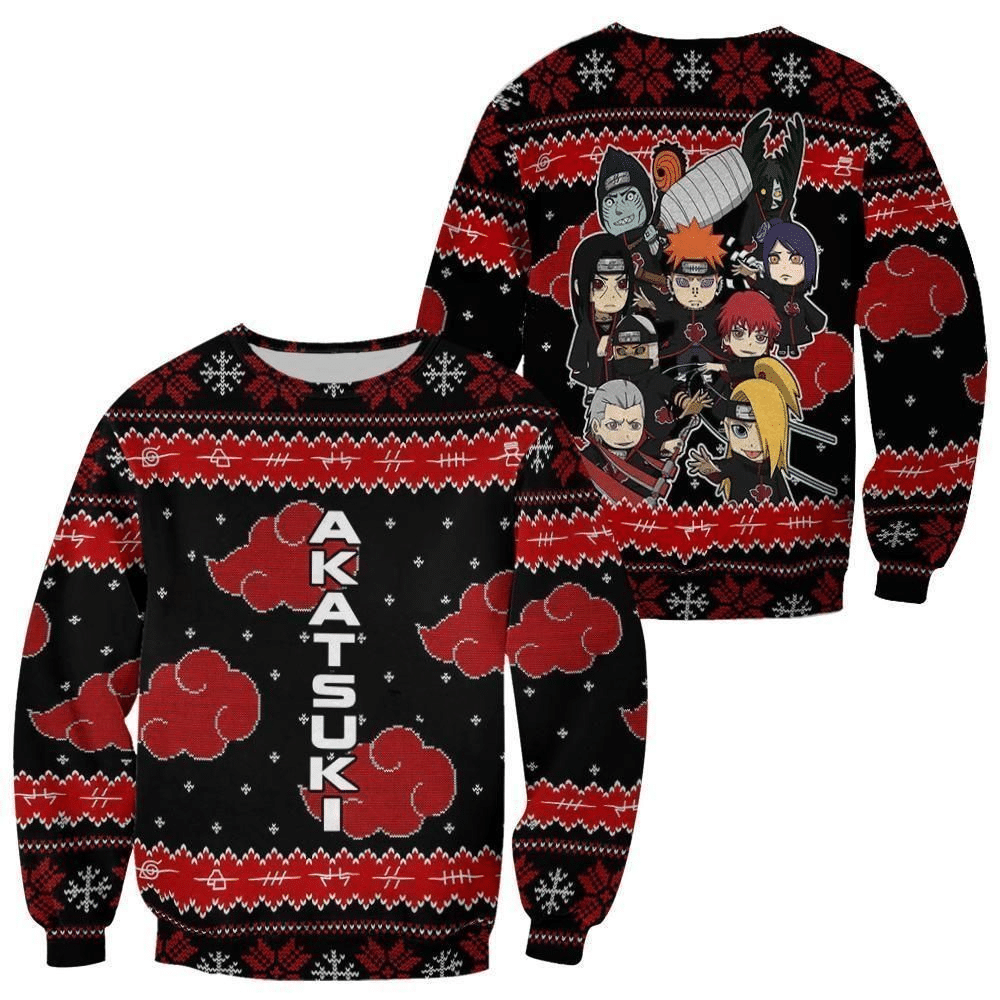 Akatsuki Naruto Anime 2 Ugly Sweater- Best Christmas Gifts 2023