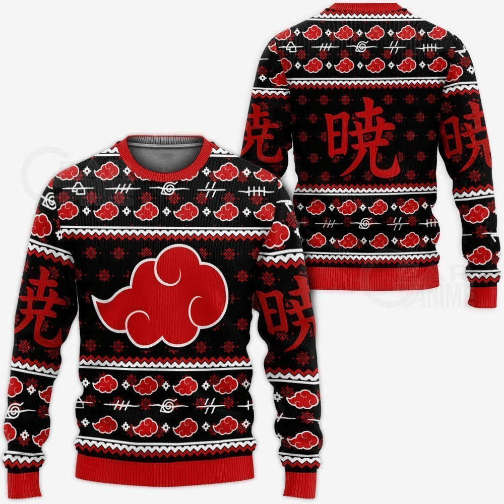 Akatsuki Naruto Anime 6 Ugly Sweater- Best Christmas Gifts 2023