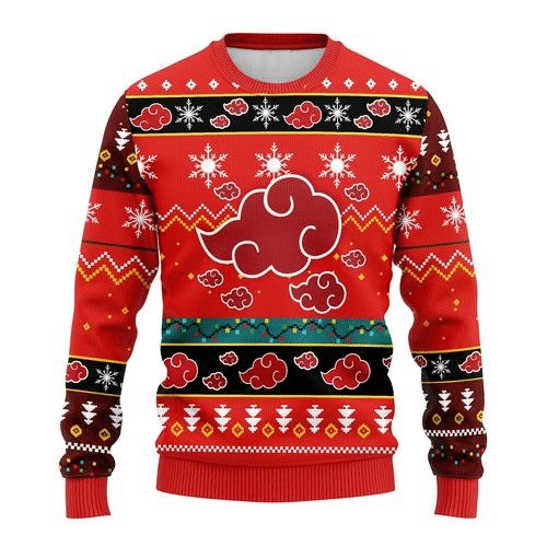 Akatsuki Naruto Anime 7 Ugly Sweater- Best Christmas Gifts 2023