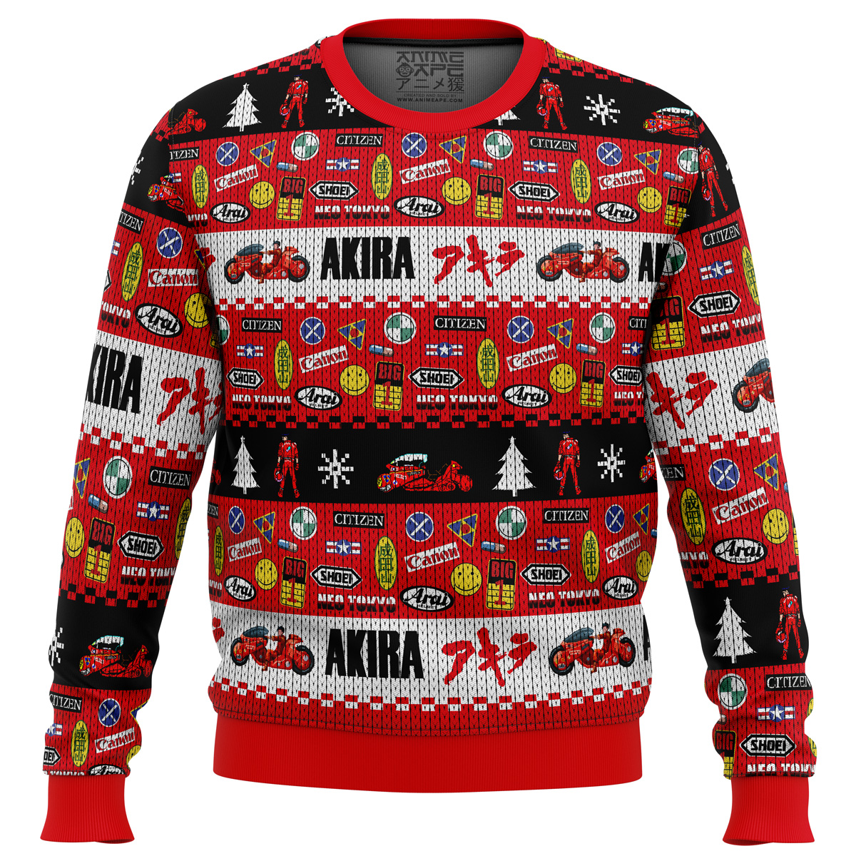 Akira Bike Decals Ugly Christmas Sweater- Best Christmas Gifts 2023