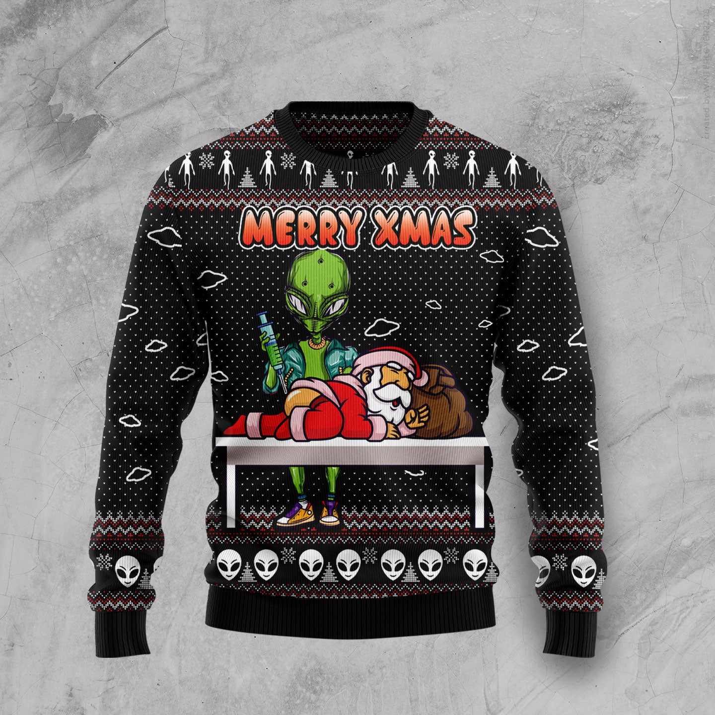 Alien Merry xmas HT100609 Ugly Christmas Sweater- Best Christmas Gifts 2023