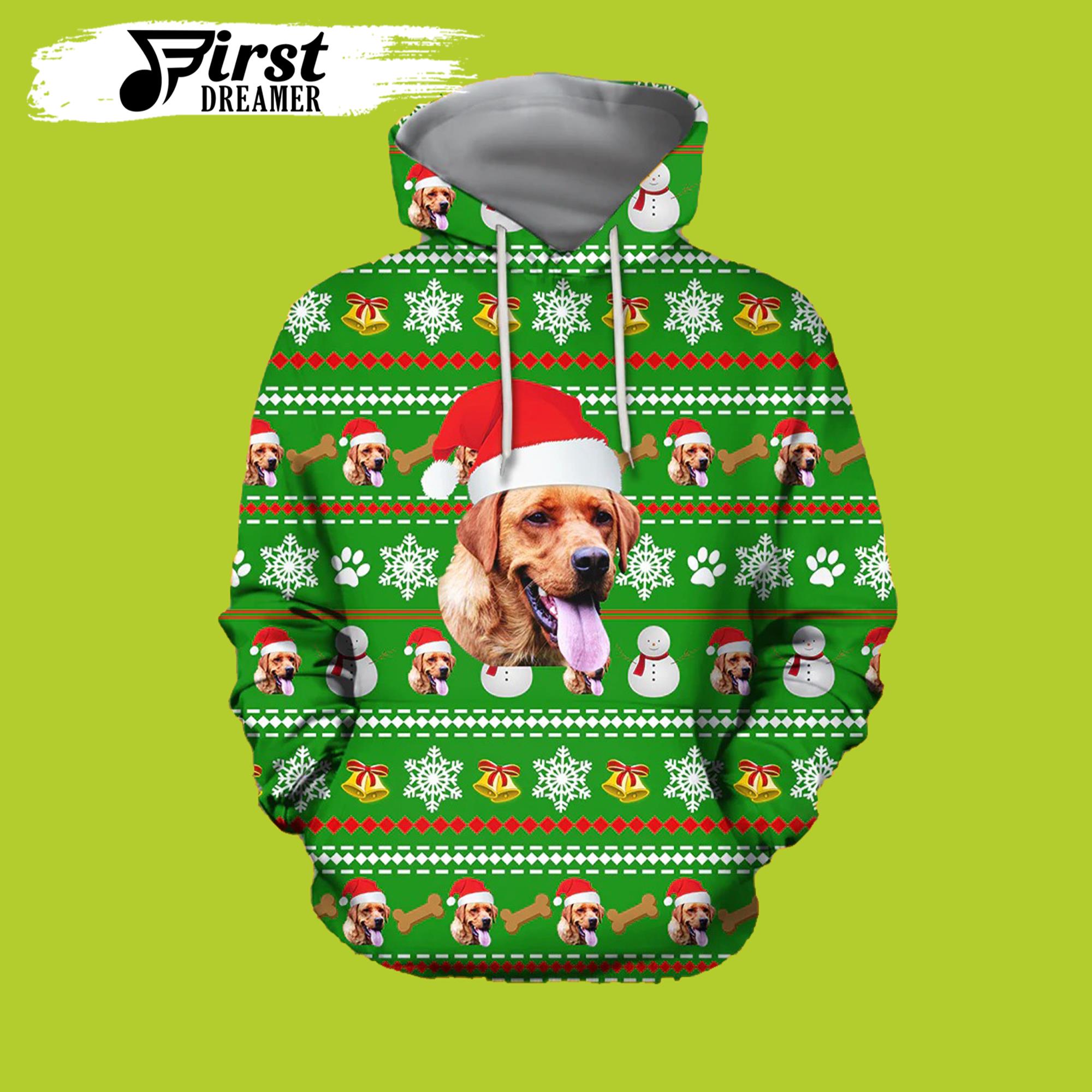 All Over Print Dog Christmas Unisex