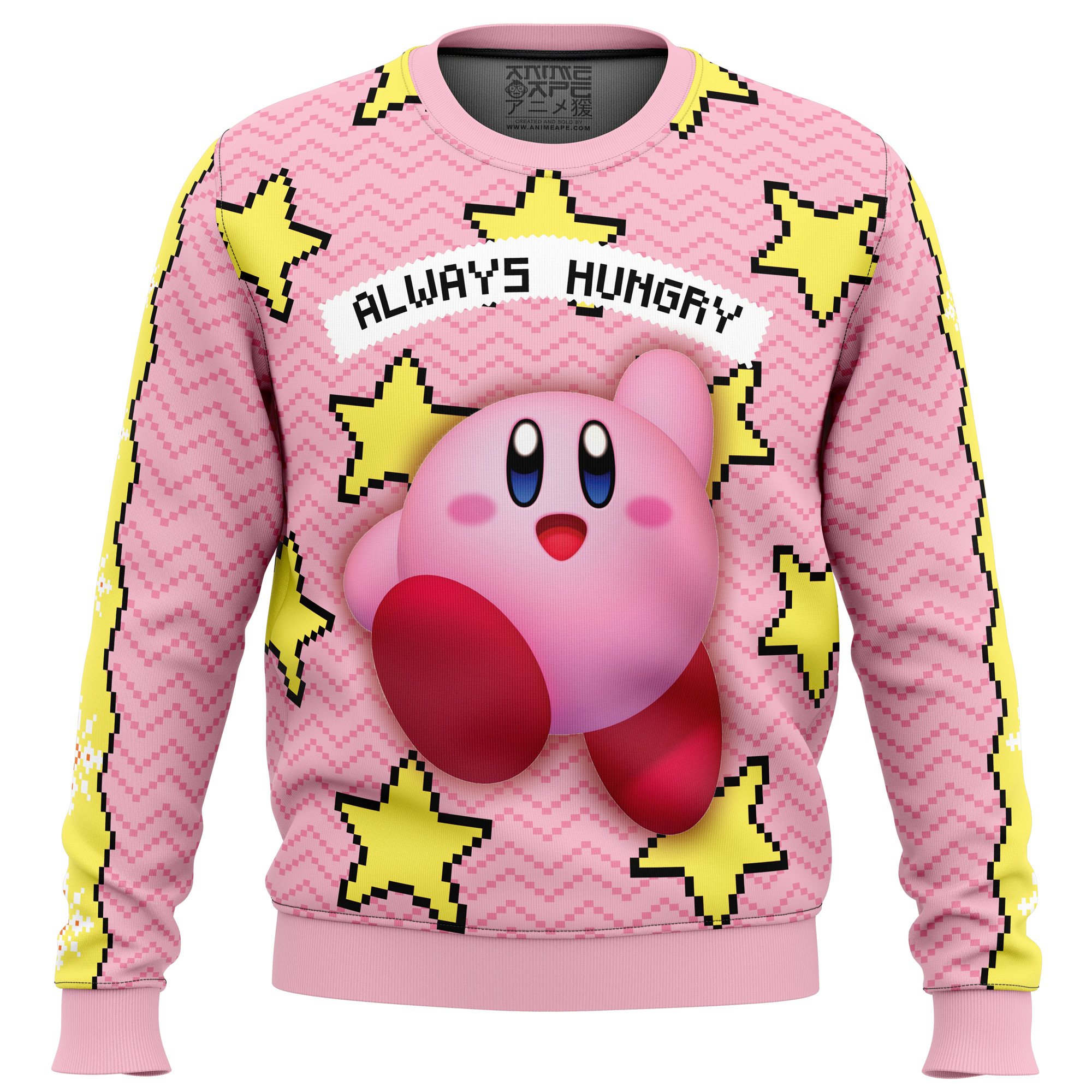 Always Hungry Kirby Ugly Christmas Sweater- Best Christmas Gifts 2023