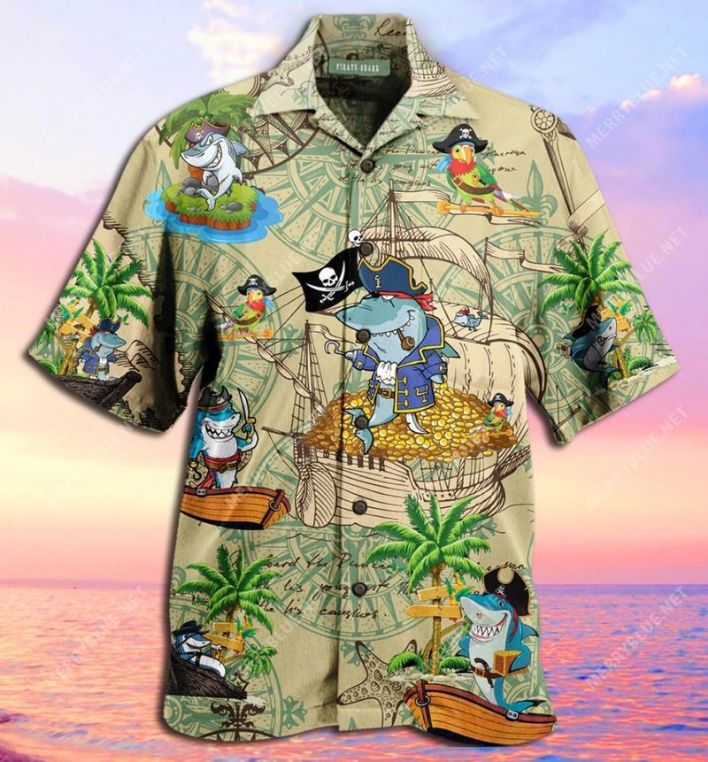 Amazing Pirate Shark Hawaiian Shirt