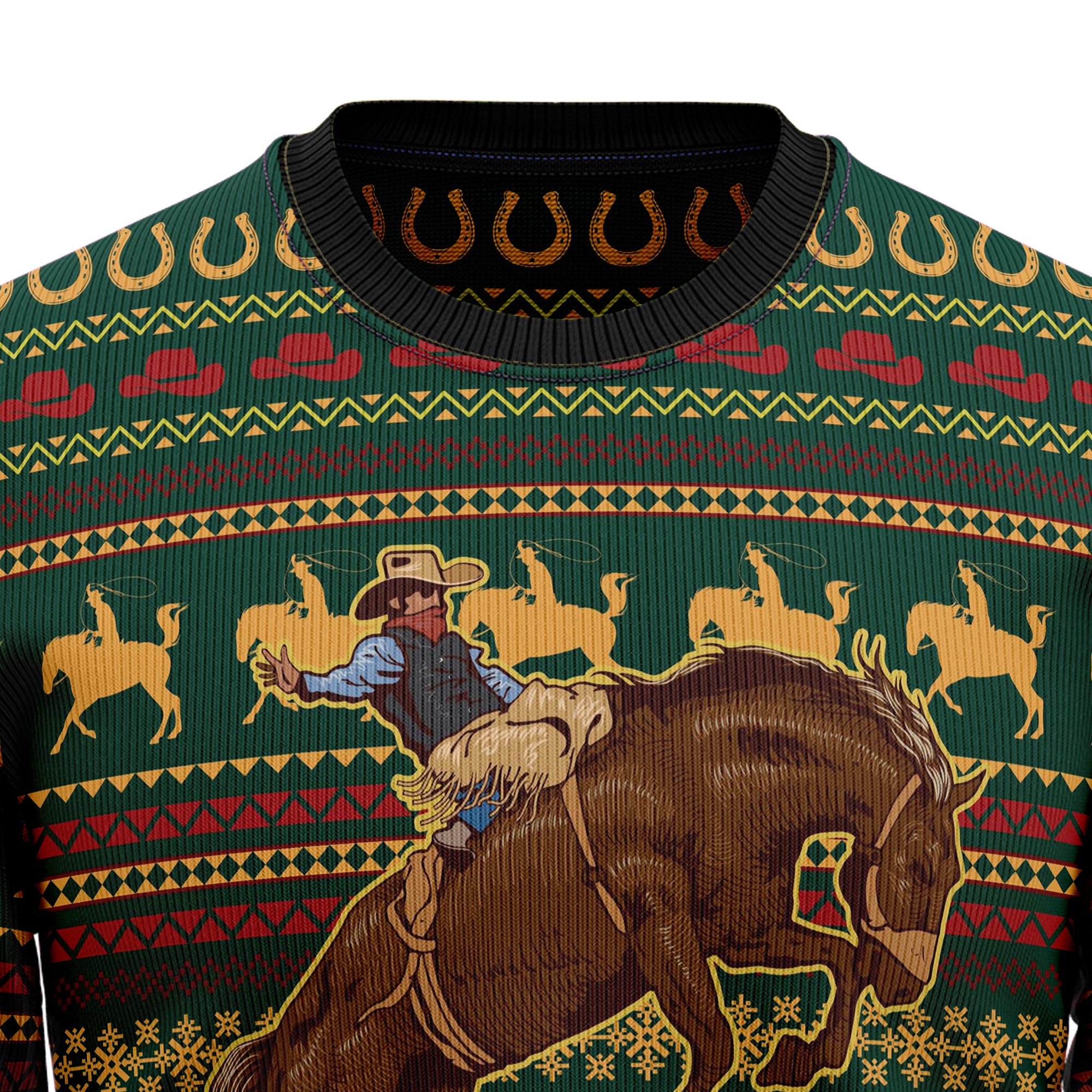 Amazing Cowboy HZ92402 Ugly Christmas Sweater- Best Christmas Gifts 2023