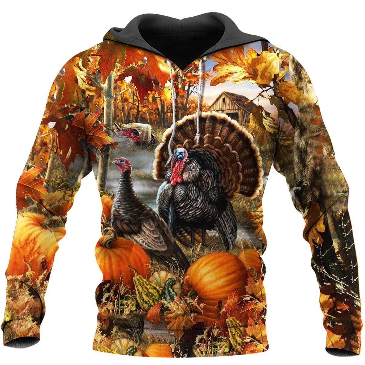 Amazing Turkey Thanksgiving Orange Camouflage