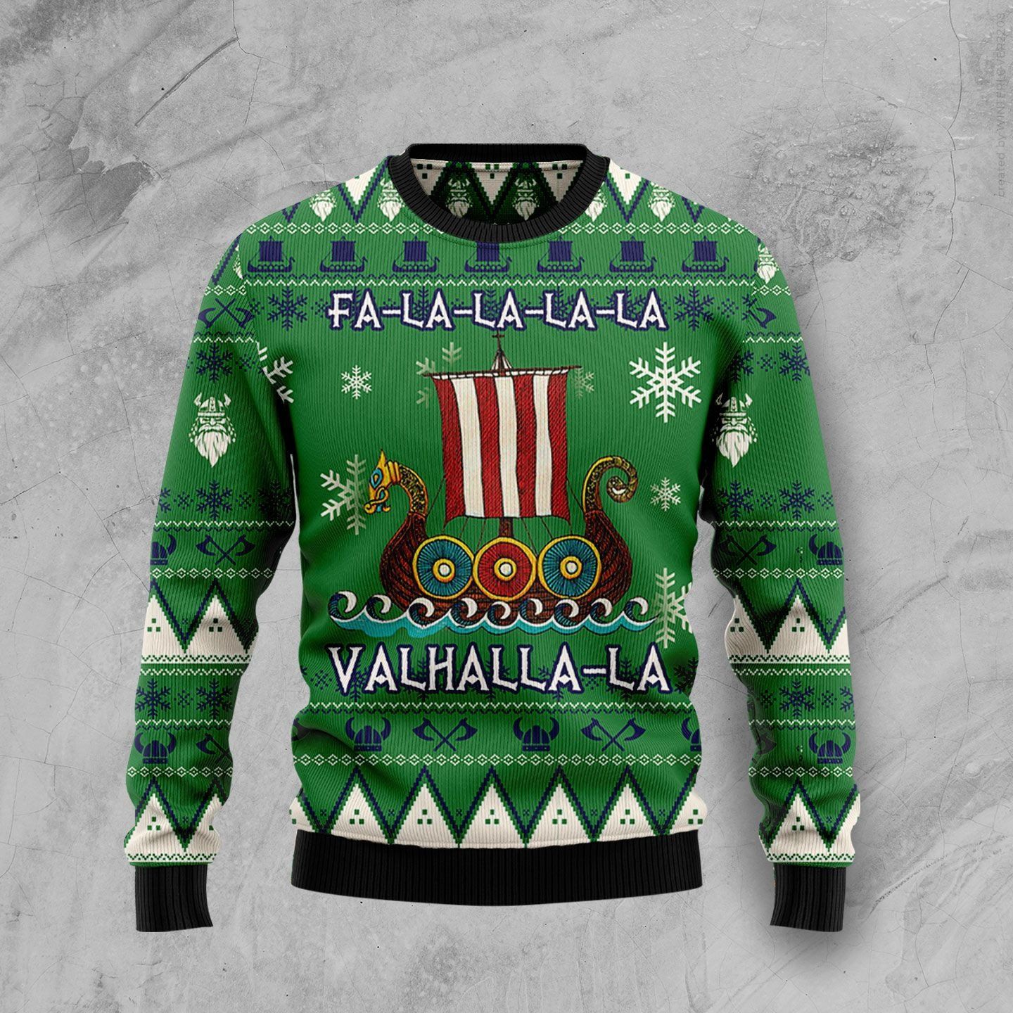 Amazing Viking Fa La La La La Walhalla La Christmas Ugly Christmas Sweater- Best Christmas Gifts 2023