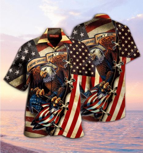 American Eagle Flag Hawaiian Shirt