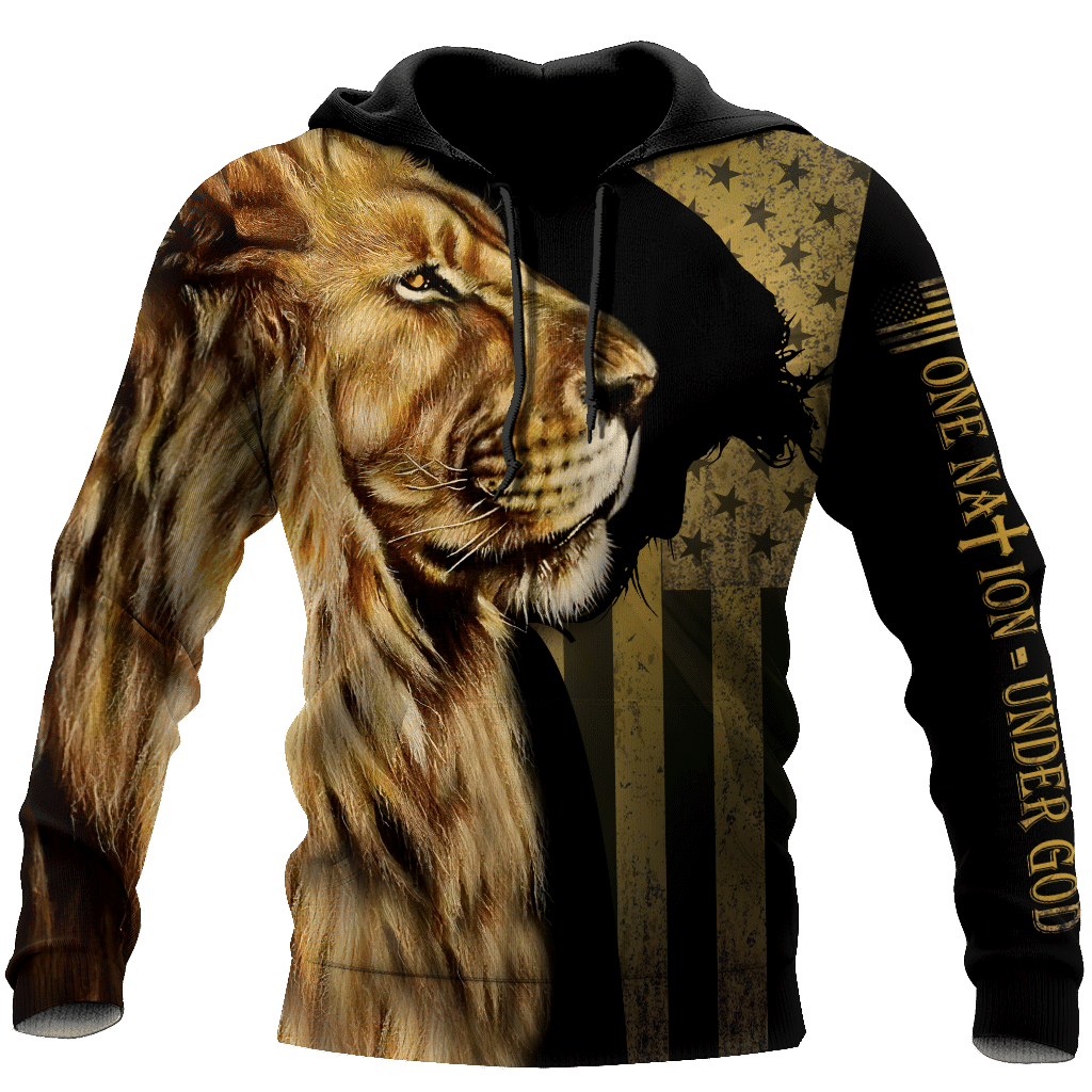 American Lion Under God Pullover Unisex 3D Hoodie