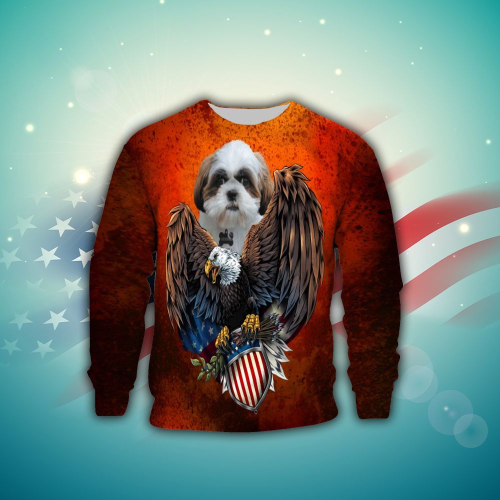 American Shih Tzu Eagle Thcn Ntlw Sweatshirt – Best Christmas Gifts 2023