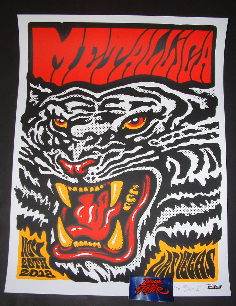 Ames Bros Metallica Poster Las Vegas