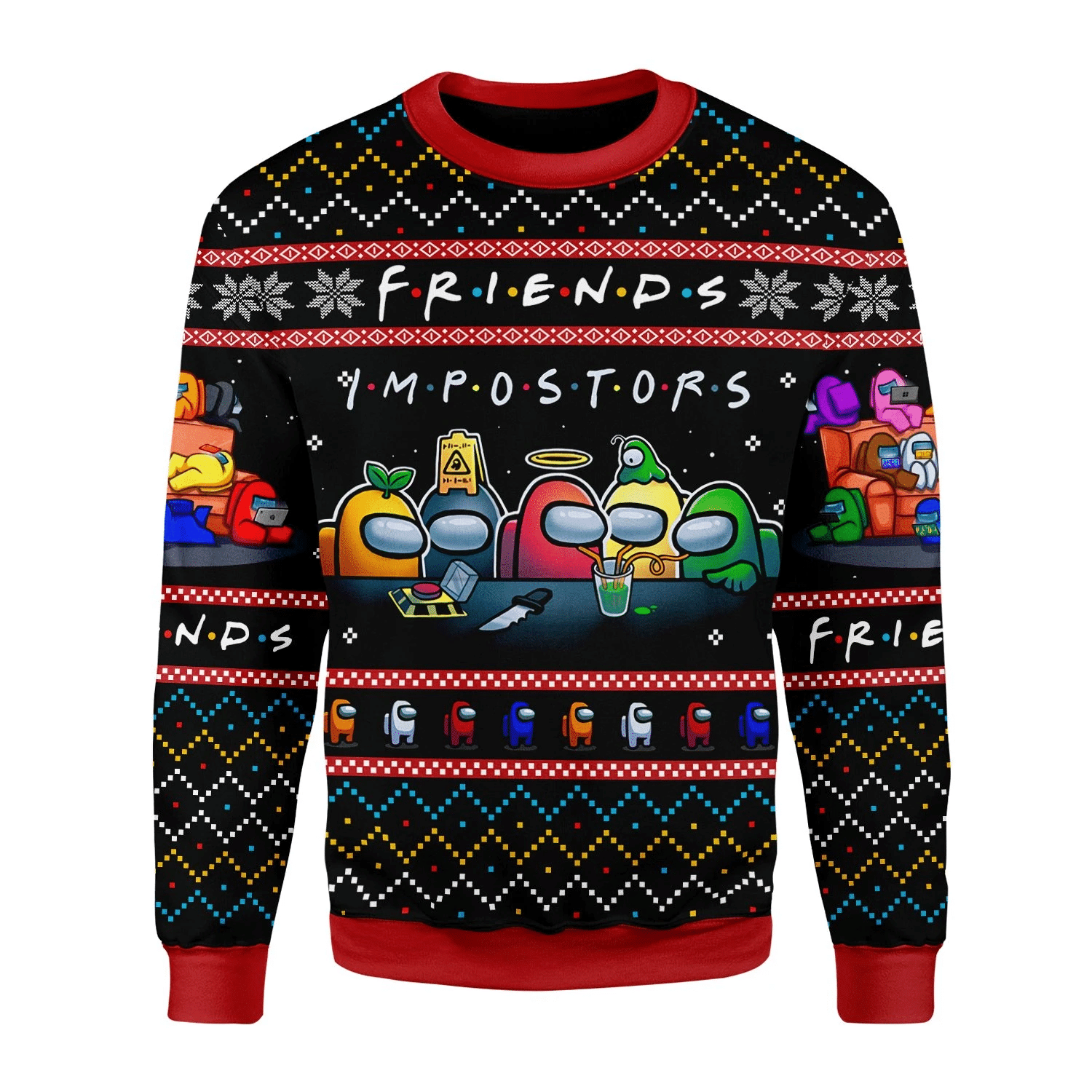 Among Us Imposter Friends Ugly Sweater, Among Us Imposter Friends Christmas Sweater, Among Us Gift, Among Us Imposter Friends Shirt- Best Christmas Gifts 2023