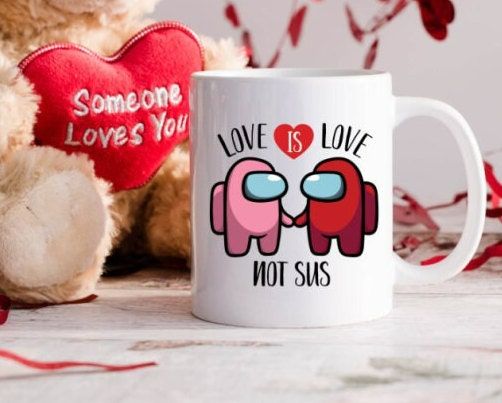 Among Us Valentines Mug