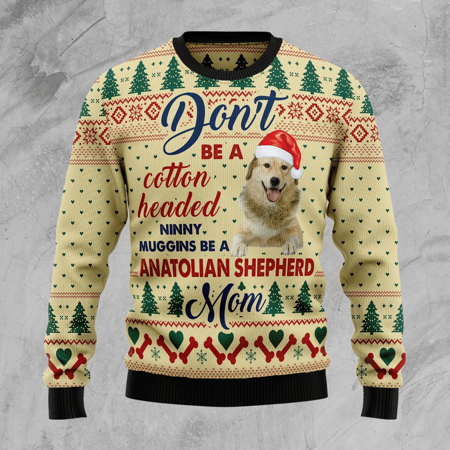 Anatolian Shepherd Mom Christmas Ugly Christmas Sweater- Best Christmas Gifts 2023