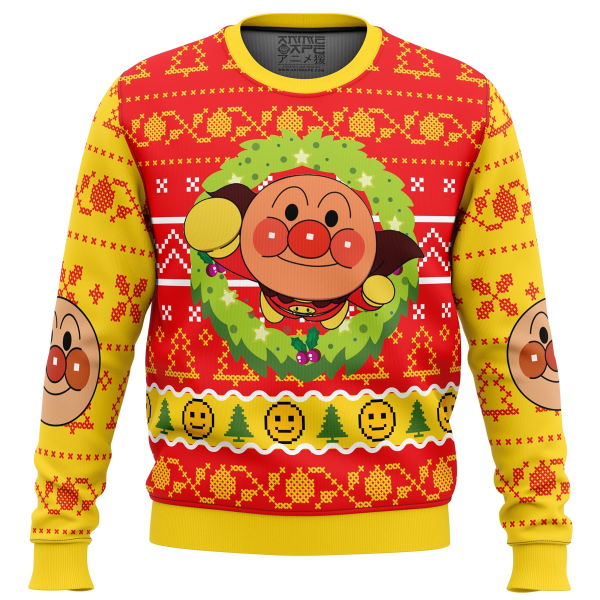 Anpanman Ugly Christmas Sweater- Best Christmas Gifts 2023