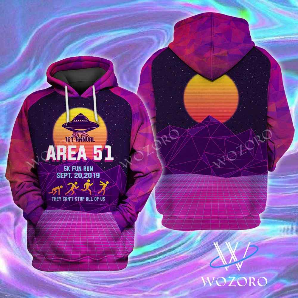 Area 51 Fun Run Alien 3D Hoodie