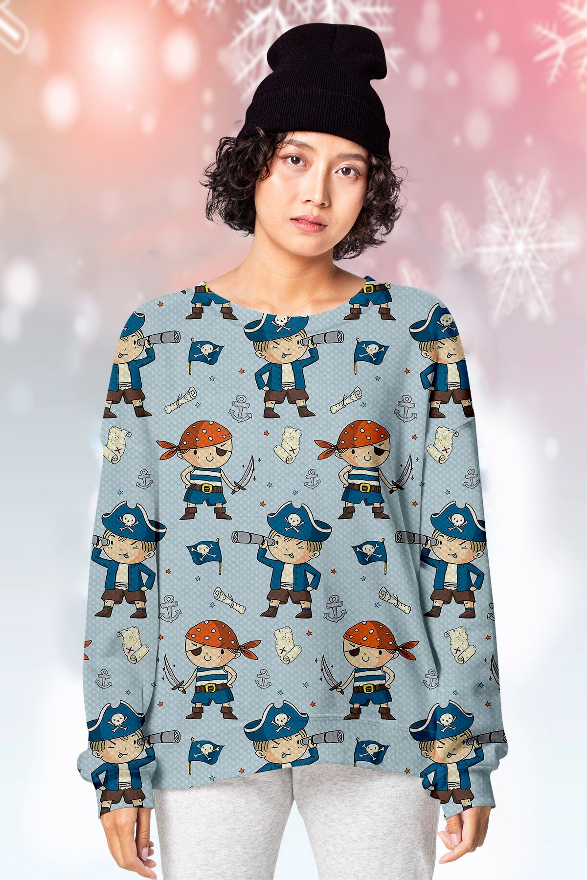 Arightex Pirate Boy  Ugly Christmas Sweater- Best Christmas Gifts 2023