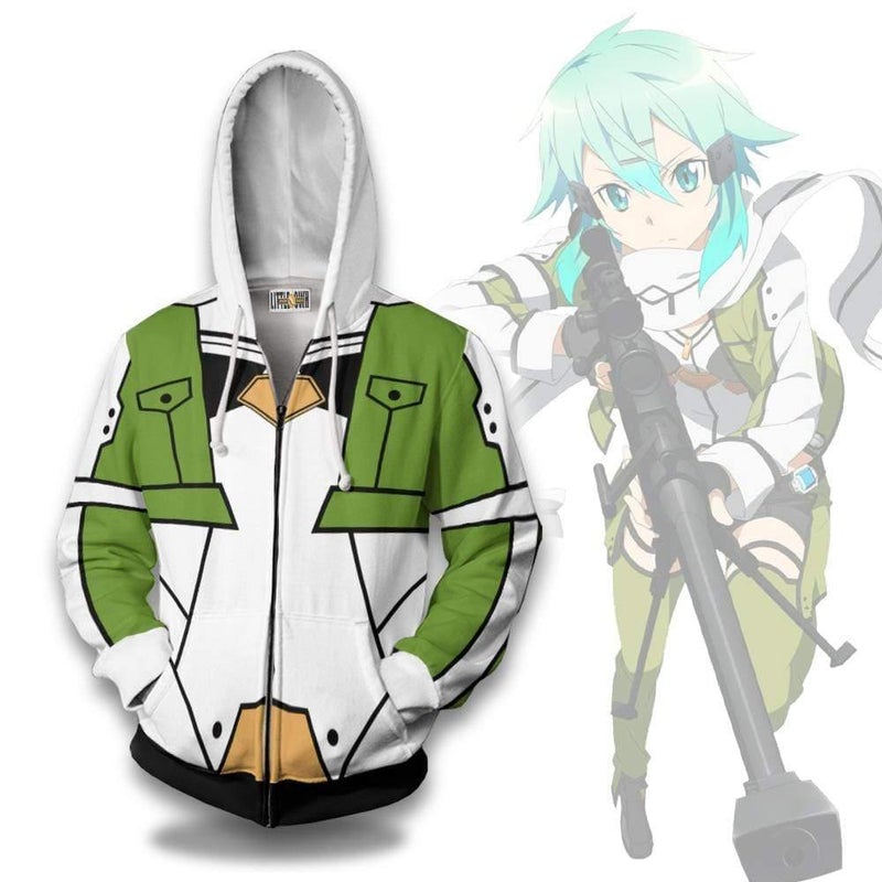 Asada Shino Hoodie Sword Art Online Anime Cosplay Costume