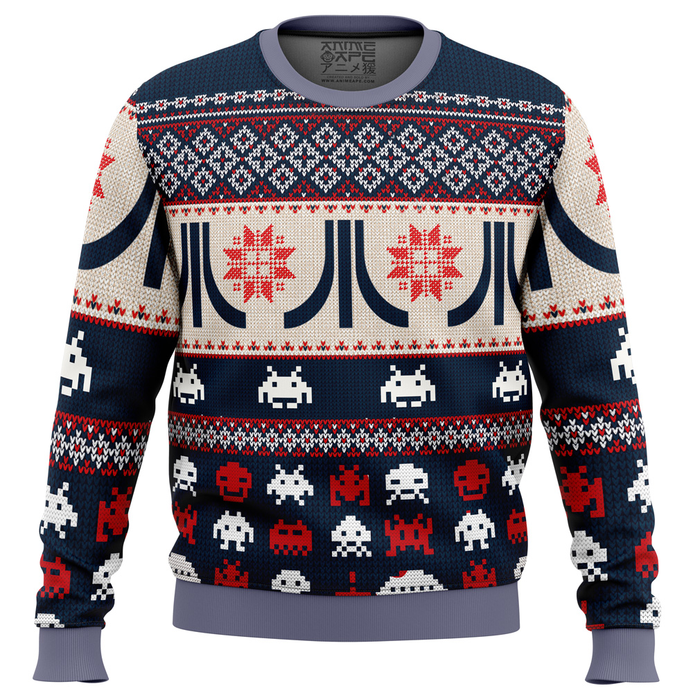 Atari Classic Ugly Christmas Sweater- Best Christmas Gifts 2023