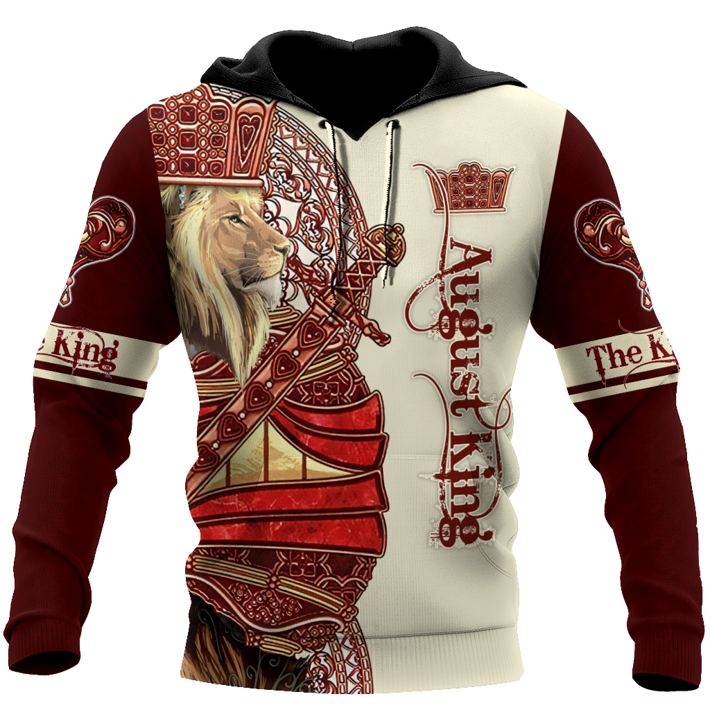 August King Lion Royal 3D Hoodie