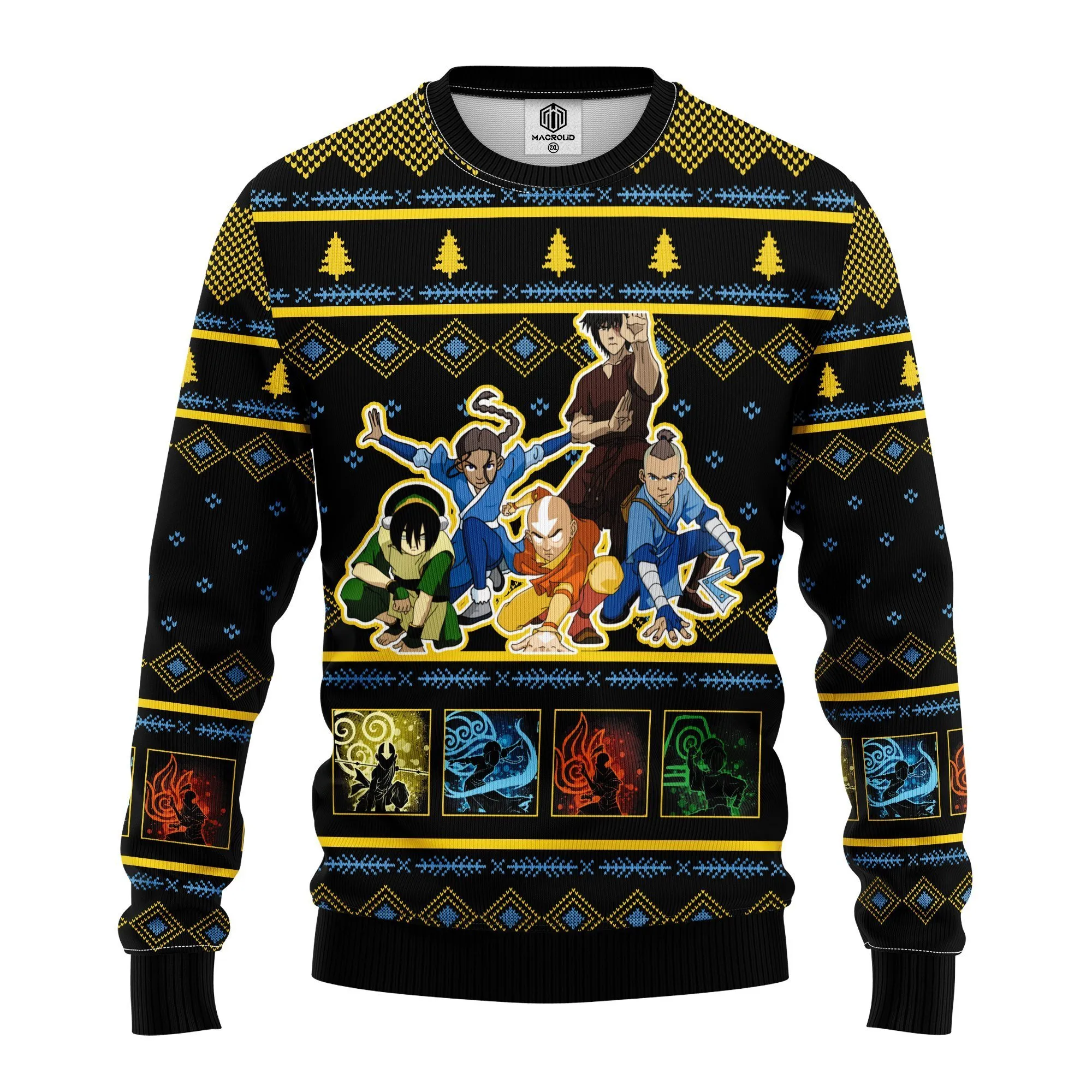 Avatar Last Airbender Merry Xmas Gift Ugly Christmas Sweater 337- Best Christmas Gifts 2023