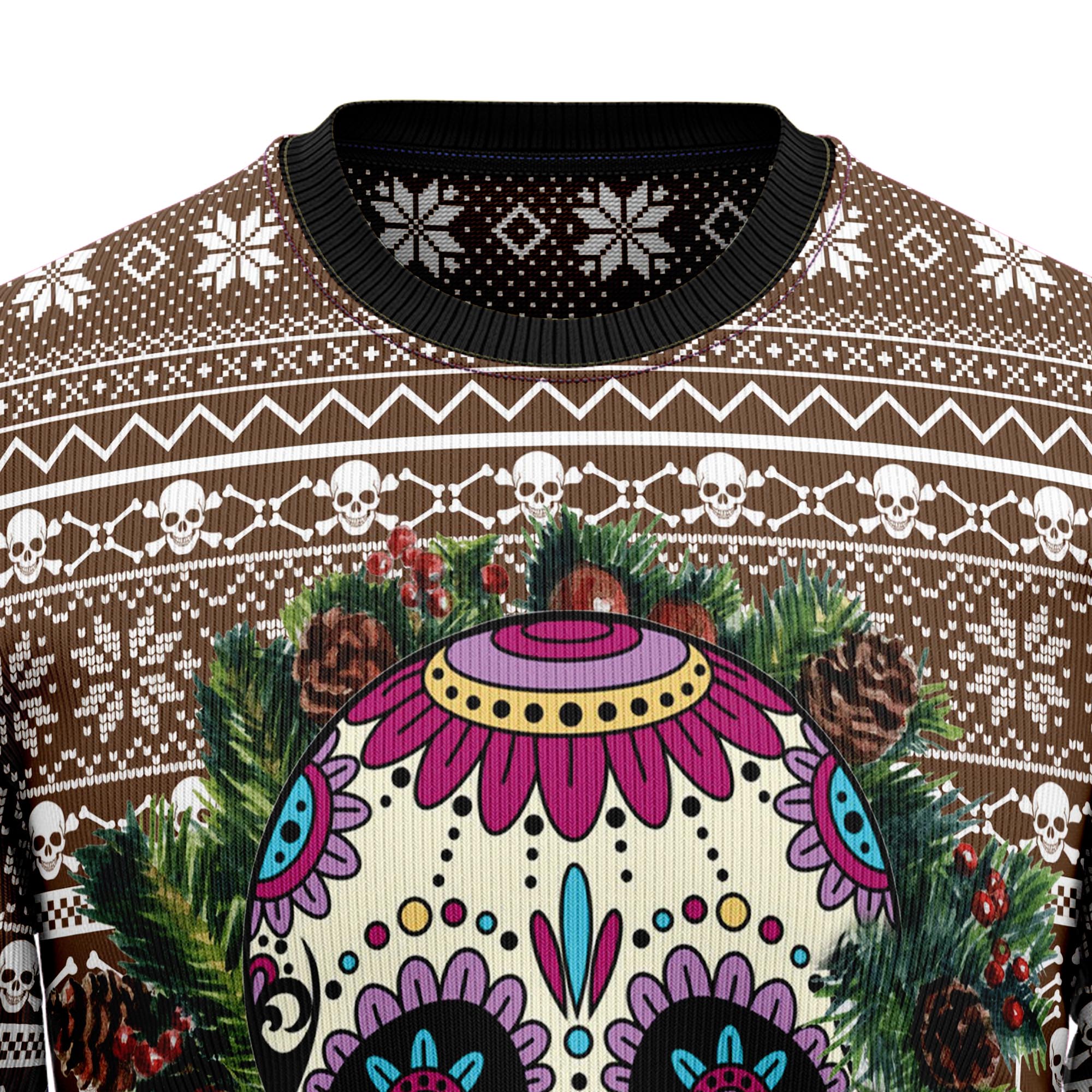 Awesome Sugar Skull G51028 Ugly Christmas Sweater- Best Christmas Gifts 2023