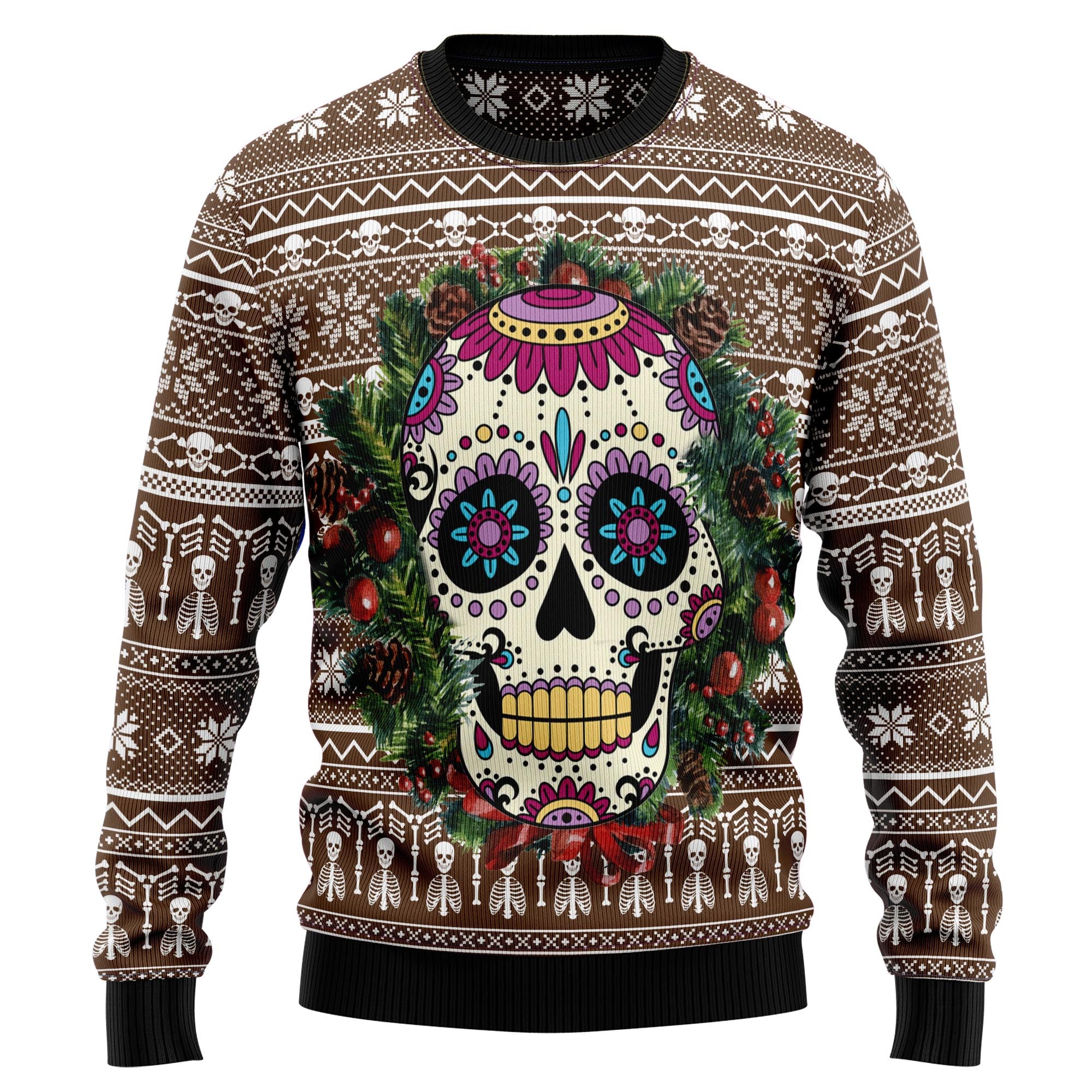 Awesome Sugar Skull G51028 Ugly Christmas Sweater- Best Christmas Gifts 2023