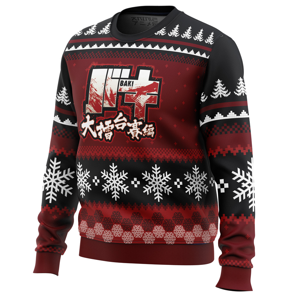 Axe Kick Baki Ugly Christmas Sweater- Best Christmas Gifts 2023