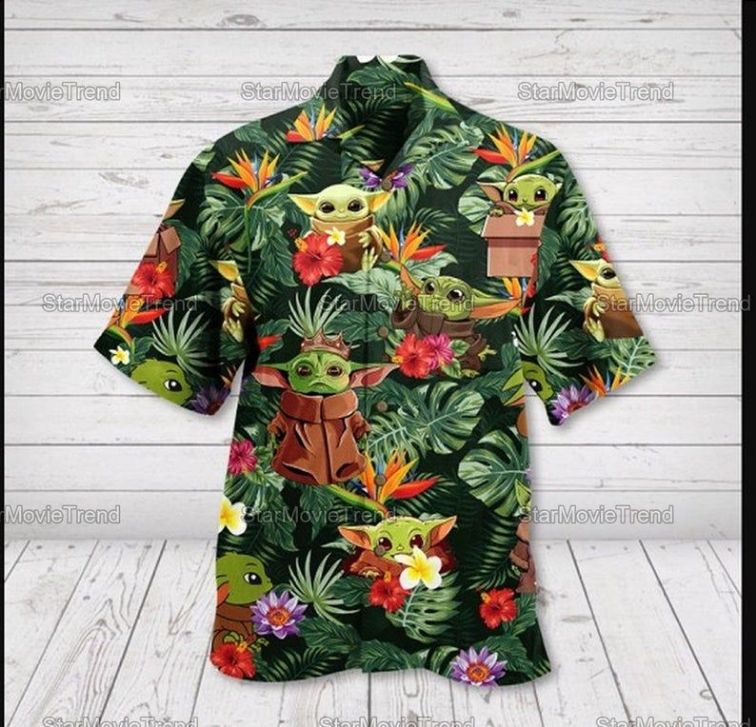 Baby Yoda Star Wars Movie Hawaiian Shirt