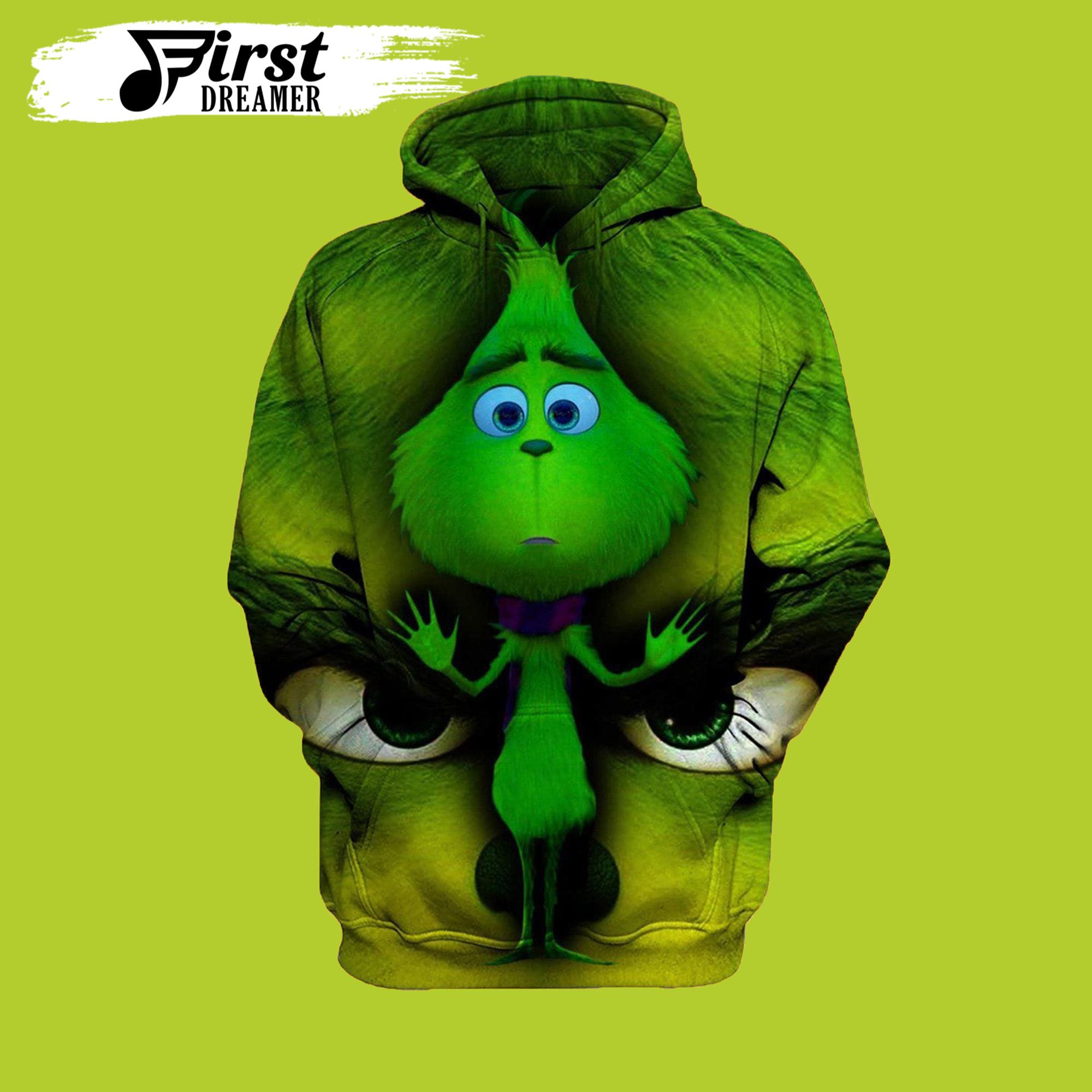 Baby Grinch Cute Christmas Grinch 3D Hoodie