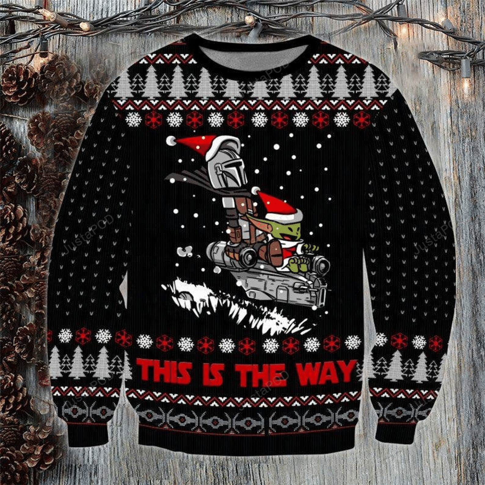 Baby Yoda This Is The Way Ugly Sweater Gifts, Baby Yoda Gift Fan Ugly Sweater- Best Christmas Gifts 2023