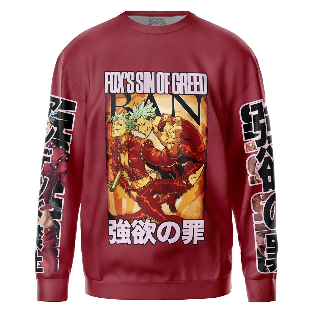 Ban Seven Deadly Sins Streetwear Sweatshirt