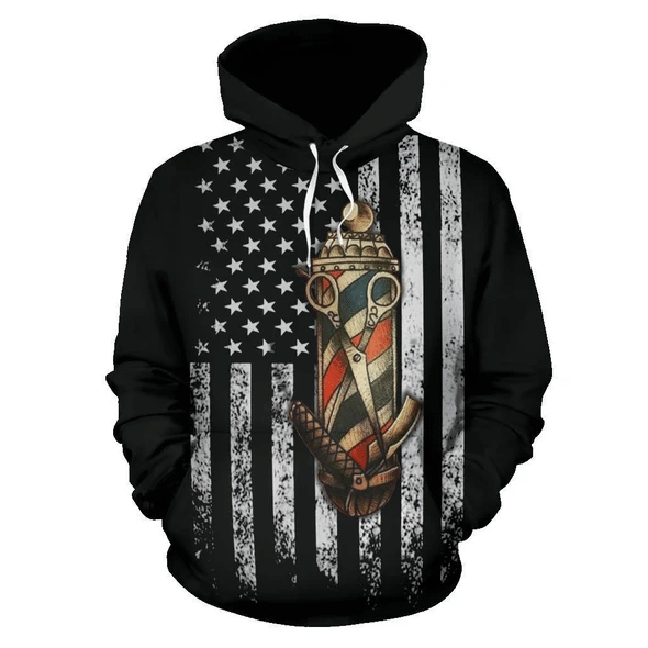 Barber Work Shirts Barber 3D Hoodie