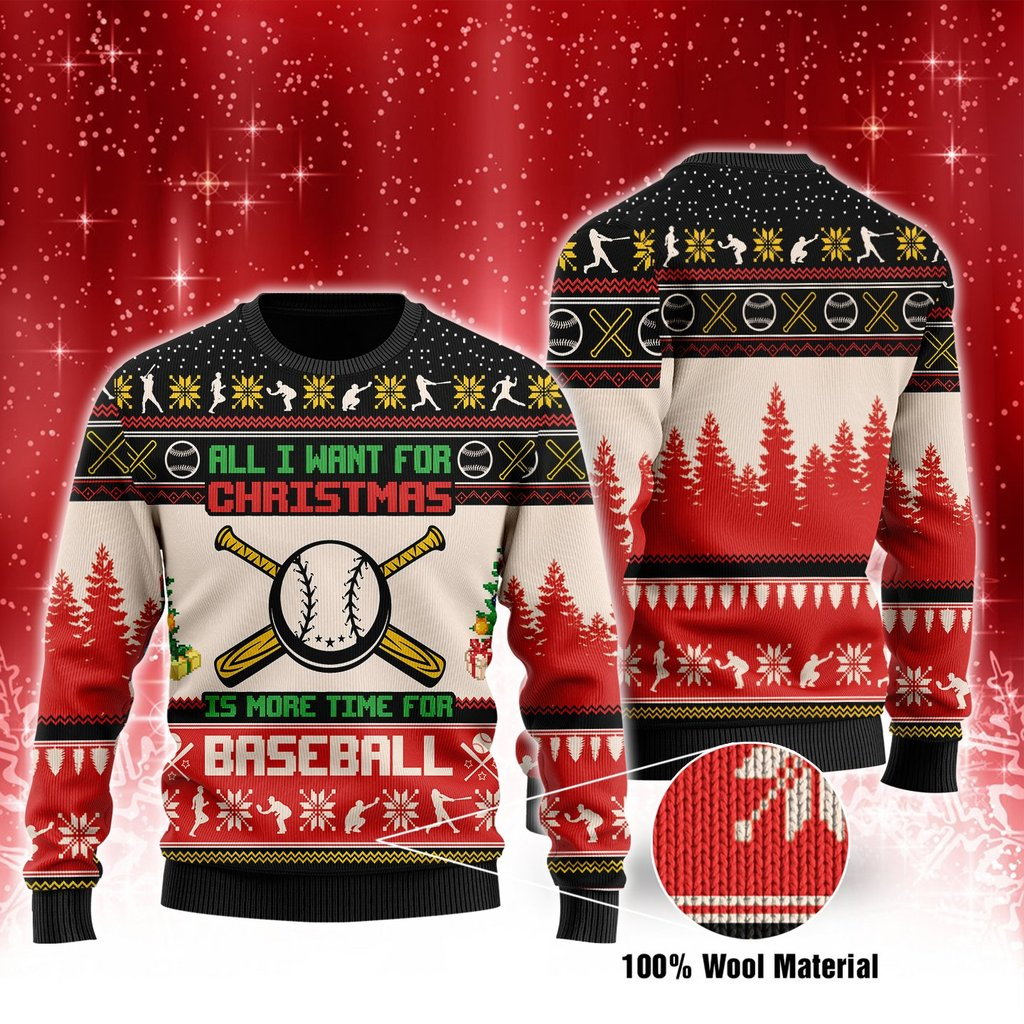 Baseball  Ugly Christmas Sweater – Best Christmas Gifts 2023