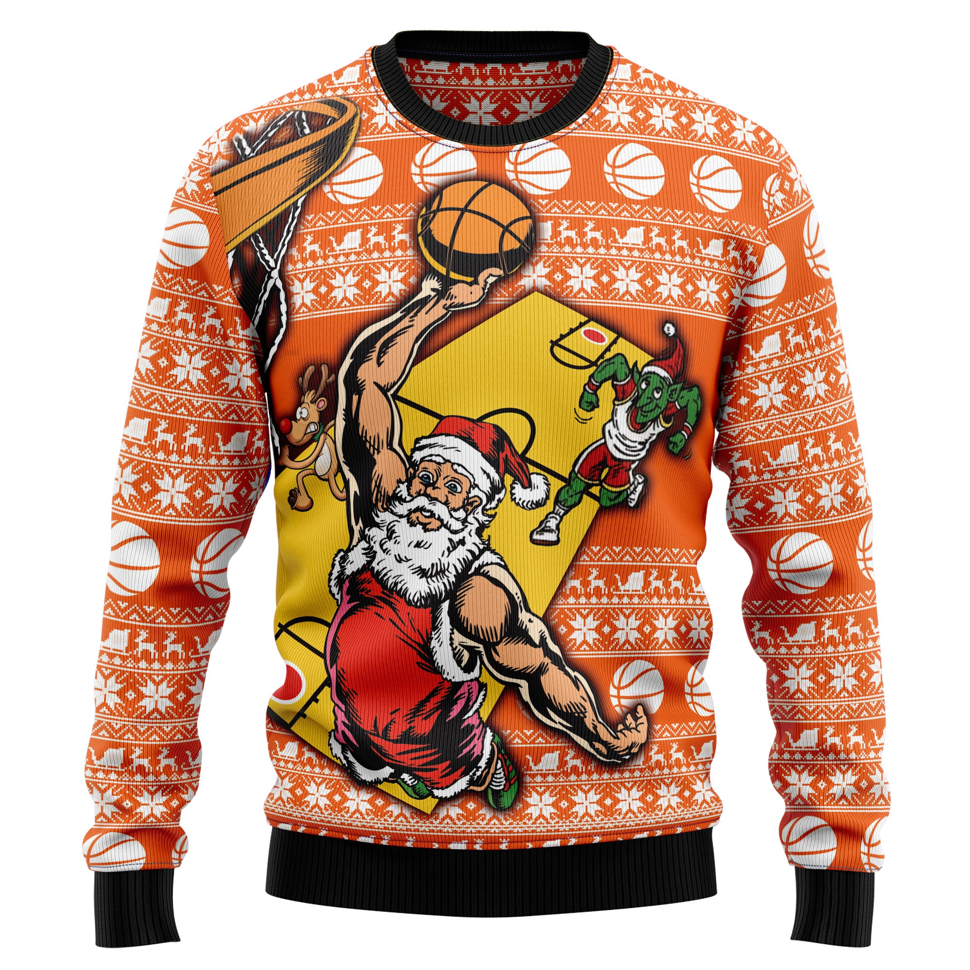 Basketball HT92803 Ugly Christmas Sweater- Best Christmas Gifts 2023