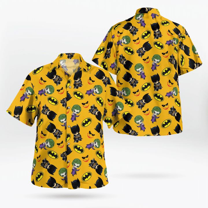 Batman Yellow Tropical Print Hawaiian Shirt