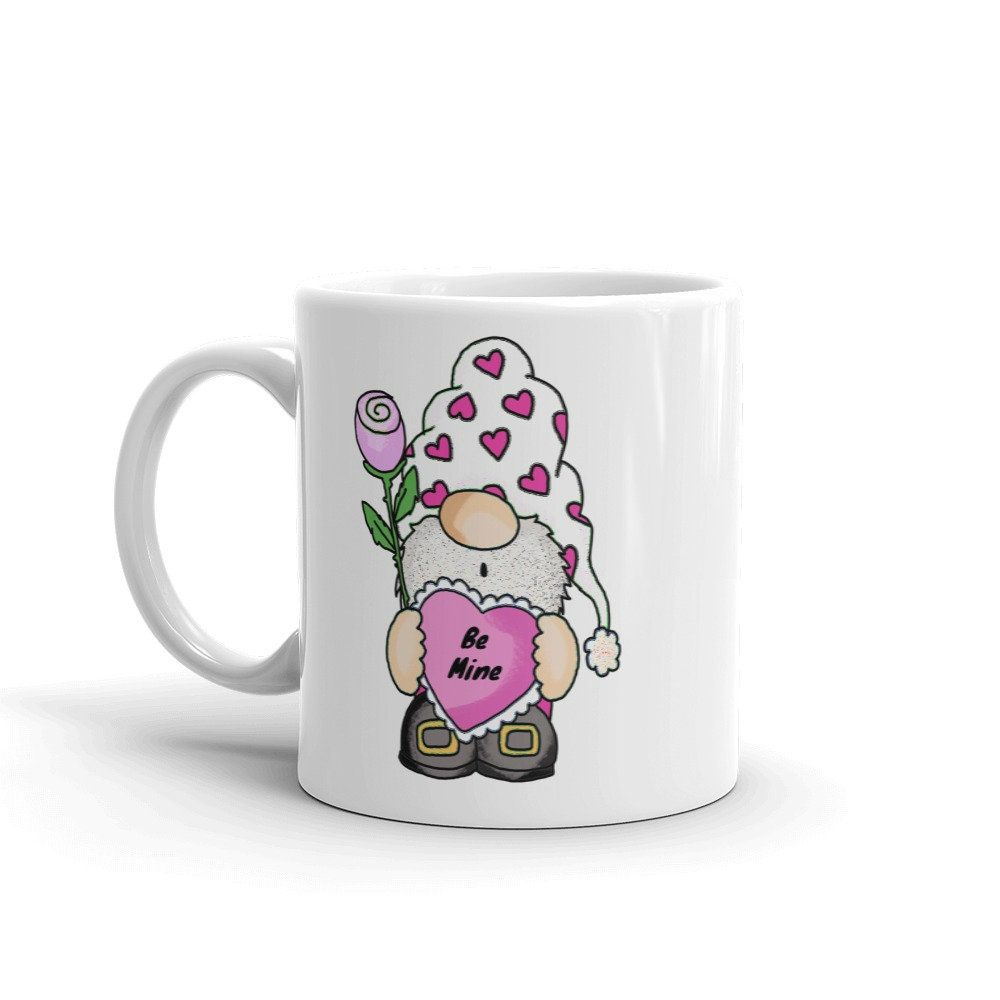 Be Mine Valentines Gnome Mug