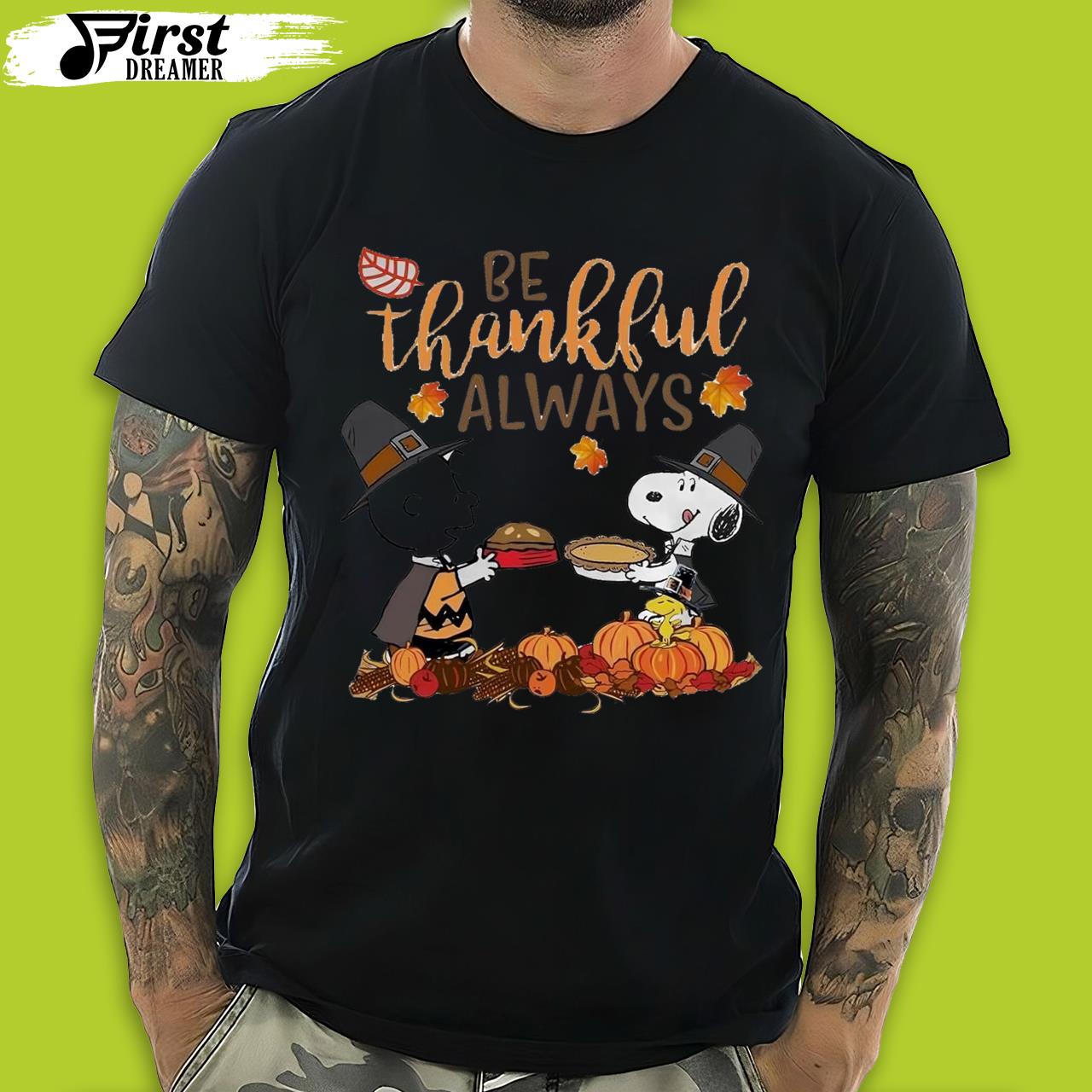 Be Thankful Always Charlie Brown Thanksgiving Shirt